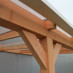 veranda lariks met aluminium bakgoot ral9001 pext